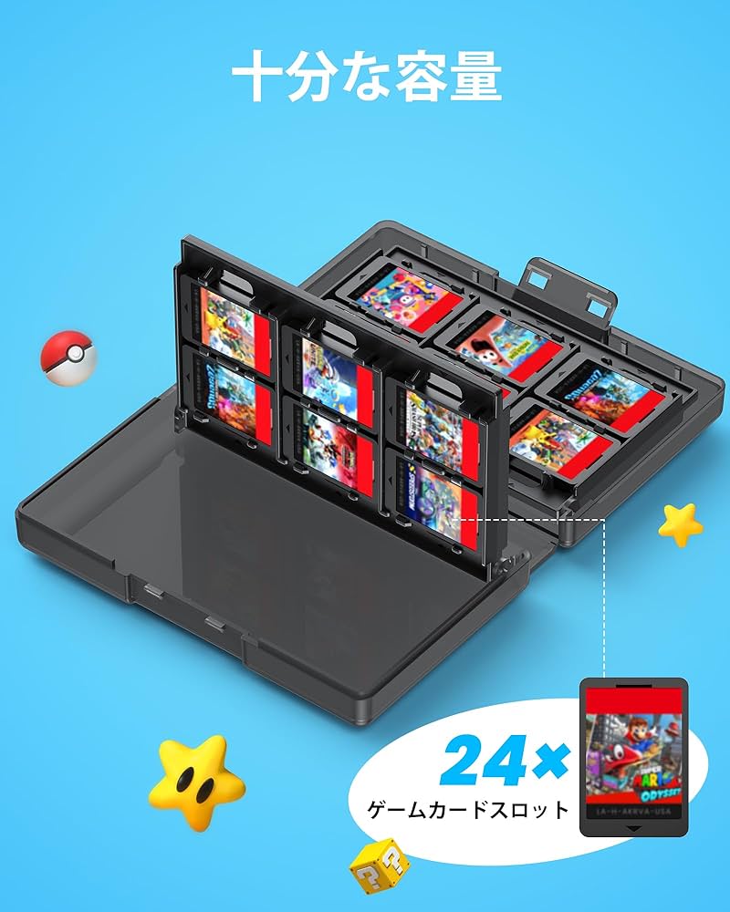 Amazon.co.jp: TRANSNOVO 24枚 対応Switch 2ゲームケース